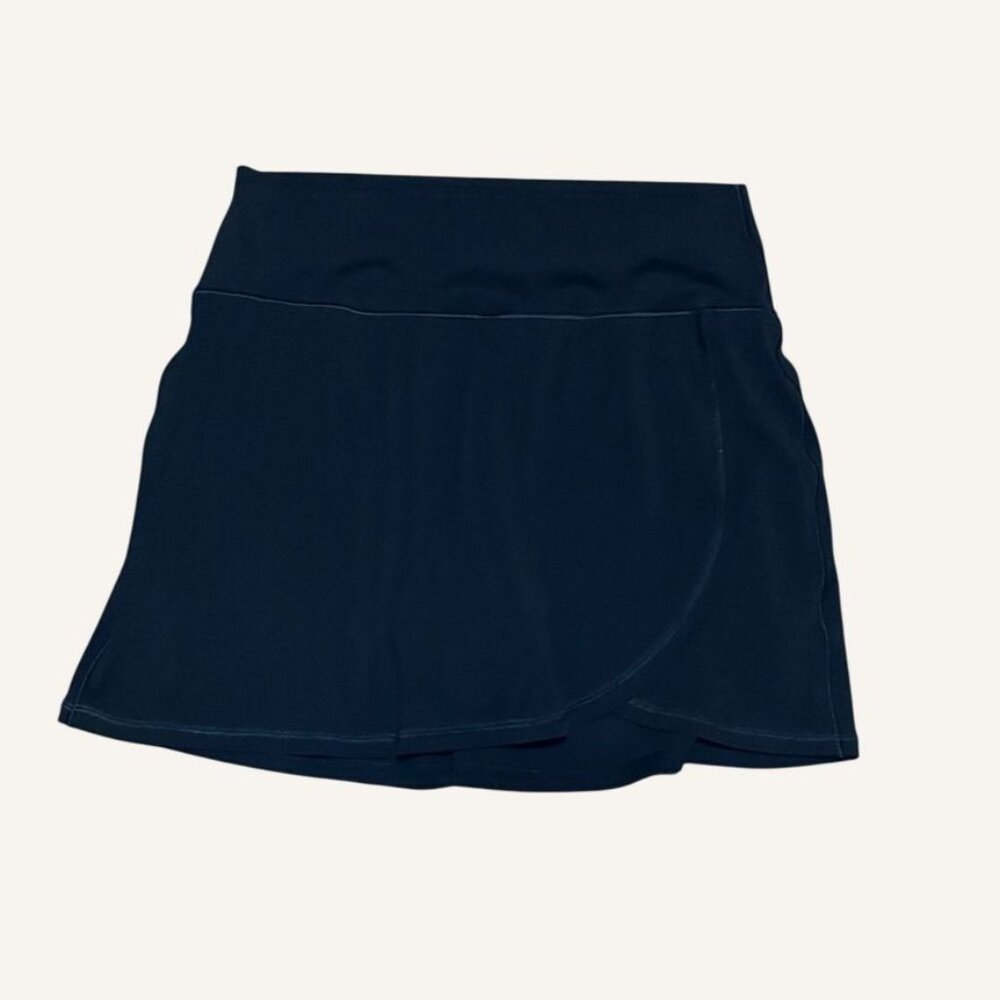 Offline Aerie Real Me Mini Skirt Skort M Black Active Athleisure EUC Lounge